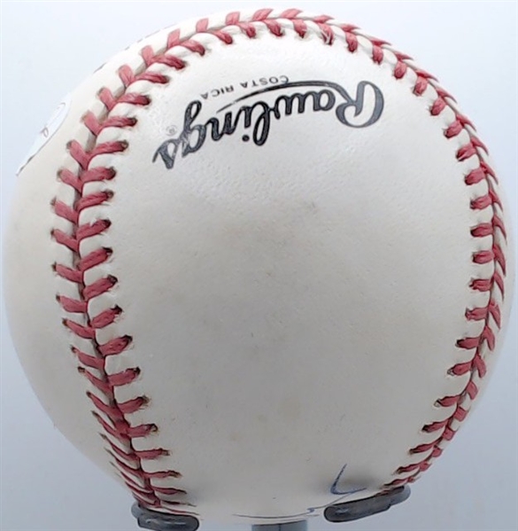 BRETT SABERHAGEN SIGNED BALL W/ JSA COA