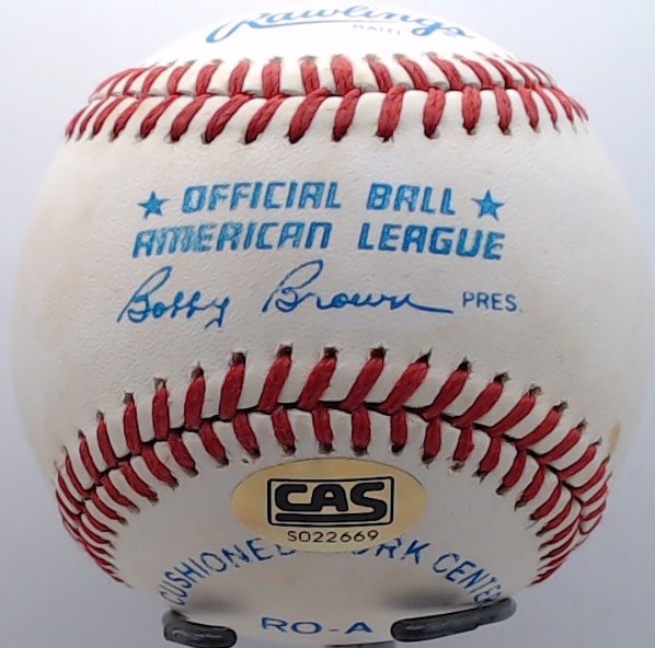 GRAIG NETTLES SIGNED BALL W/ CAS COA