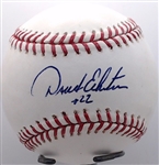 DAVID ECKSTEIN SIGNED BASEBALL W/ CAS COA