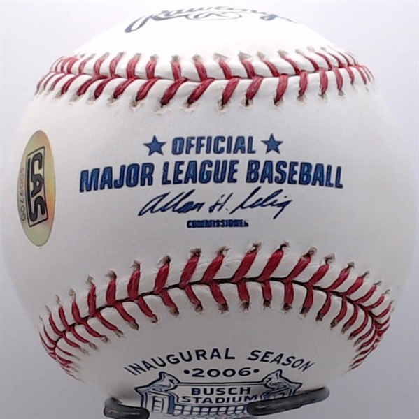 DAVID ECKSTEIN SIGNED BASEBALL W/ CAS COA