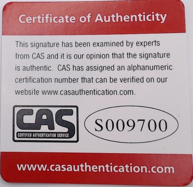 DAVID ECKSTEIN SIGNED BASEBALL W/ CAS COA