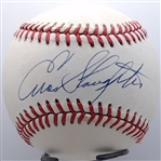 ENOS SLAUGHTER AUTOGRAPHED BALL W/ CAS COA