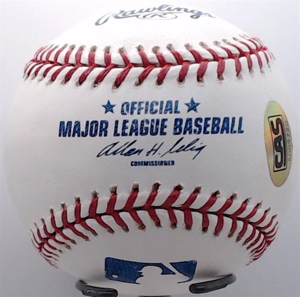 JOHN FRANCO SIGNED BASEBALL W/CAS COA