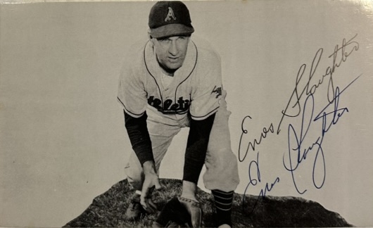 ENOS SLAUGHTER SIGNED PHOTO w/JSA