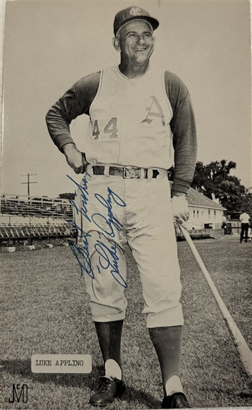 LUKE APPLING SIGNED PHOTO w/JSA