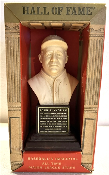 1963 JOHN MCGRAW HALL OF FAME BUST - HTF 2nd SERIES