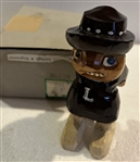 50s LEHIGH ENGINEERS "ANRI" WOOD CARVED STATUE w/BOX