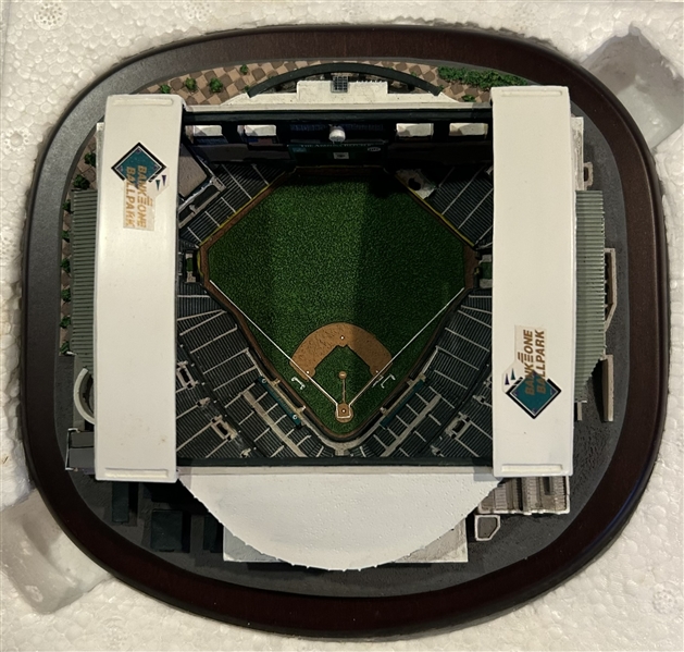 BANK ONE BALLPARK ARIZONA DIAMONDBACKS DANBURY MINT STATUE w/BOX & COA