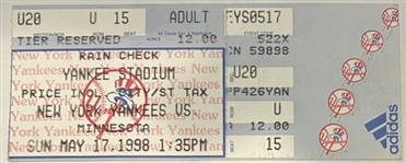 1998 DAVID WELLS "PERFECT GAME" TICKET