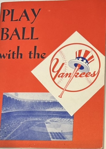 1959 PLAY BALL WITH THE YANKEES RECRUITMENT BOOKLET- RARE!