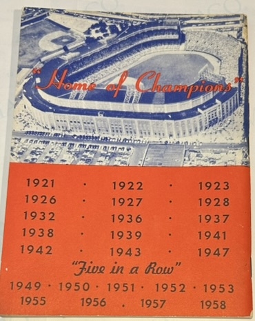1959 PLAY BALL WITH THE YANKEES RECRUITMENT BOOKLET- RARE!