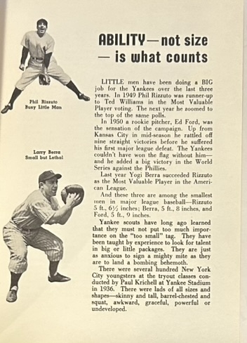 1952 PLAY BALL WITH THE YANKEES RECRUITMENT BOOKLET