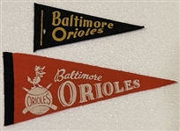VINTAGE BALTIMORE ORIOLES mini PENNANTS -2