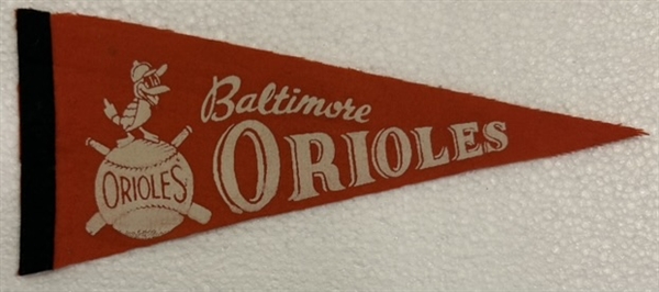 VINTAGE BALTIMORE ORIOLES mini PENNANTS -2
