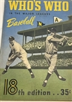 1950 WHOs WHO IN THE MAJOR LEAGUES GUIDE w/KINER COVER