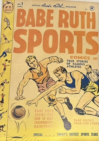 1949 BABE RUTH SPORTS COMICS MAGAZINE - 1st EVER ISSUE