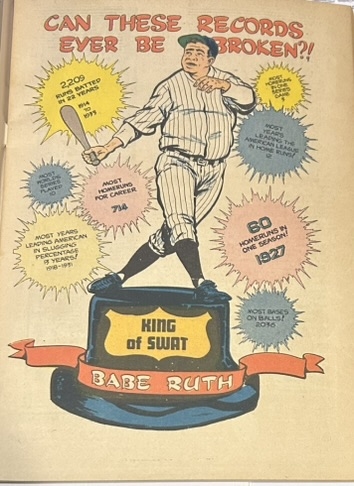 1949 BABE RUTH SPORTS COMICS MAGAZINE - 1st EVER ISSUE