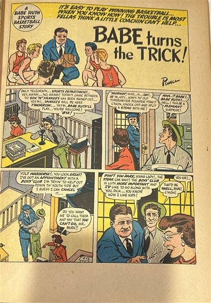 1949 BABE RUTH SPORTS COMICS MAGAZINE - 1st EVER ISSUE