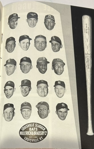 1961 FAMOUS SLUGGER YEARBOOK