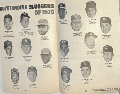 1971 FAMOUS SLUGGER YEARBOOK w/JOHNNY BENCH COVER
