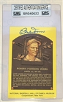 BOB DOERR SIGNED "HOF" POSTCARD w/CAS