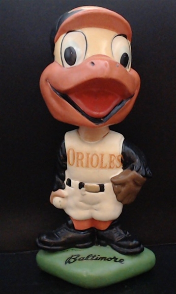 60'S BALTIMORE ORIOLES GREEN BASE BOBBING HEAD