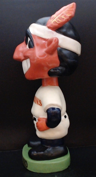 60'S CLEVELAND INDIANS GREEN BASE BOBBING HEAD
