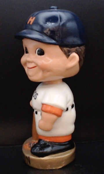 60'S HOUSTON ASTROS GOLD BASE BOBBING HEAD W/ BASE STICKER