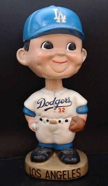 60'S LA DODGERS GOLD BASE BOBBING HEAD