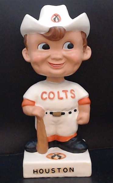 60'S HOUSTON COLTS WHITE BASE BOBBING HEAD