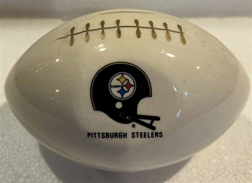 VINTAGE PITTSBURGH STEELERS FOOTBALL BANK