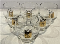 VINTAGE GREEN BAY PACKERS "TUMBLER" GLASSES- 6