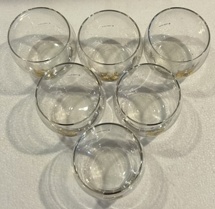 VINTAGE GREEN BAY PACKERS TUMBLER GLASSES- 6