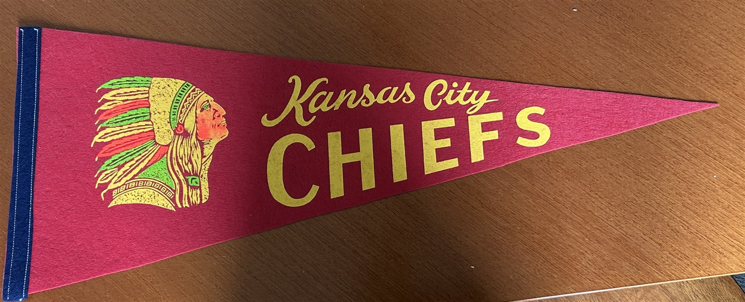 60s AFL KANSAS CITY CHIEFS PENNANT