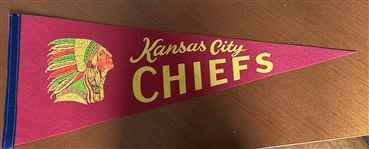 60s AFL KANSAS CITY CHIEFS PENNANT