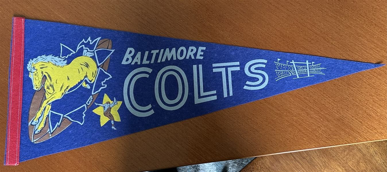 60s BALTIMORE COLTS PENNANT