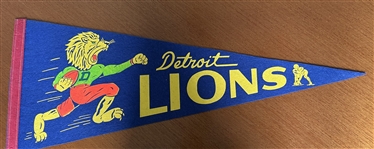 60s DETROIT LIONS PENNANT