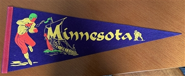60s MINNESOTA VIKINGS PENNANT - MUST SEE!