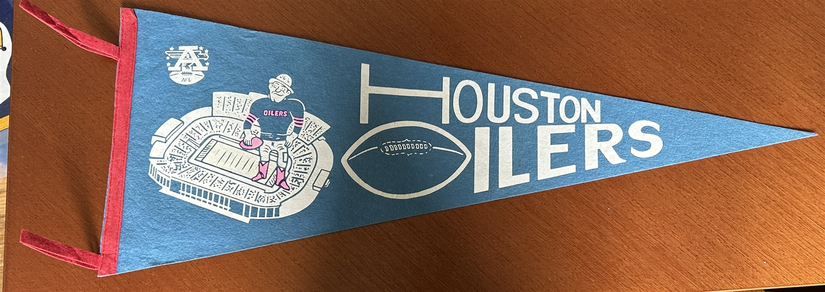 60s AFL HOUSTON OILERS PENNANT