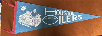 60s AFL HOUSTON OILERS PENNANT