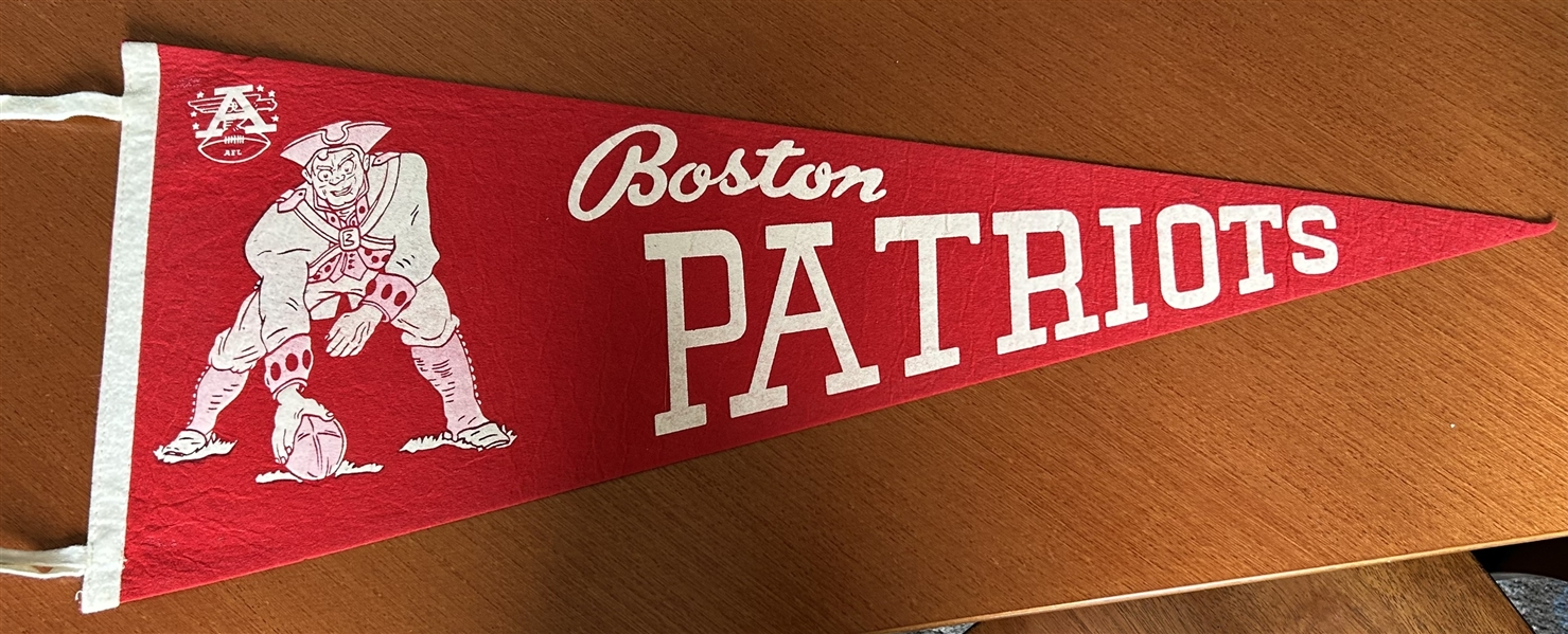 60s AFL NEW ENGLAND PATRIOTS PENNANT