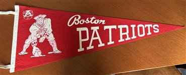60s AFL NEW ENGLAND PATRIOTS PENNANT