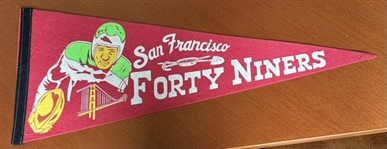 60s SAN FRANCISCO FORTY-NINERS PENNANT
