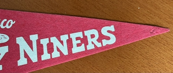 60s SAN FRANCISCO FORTY-NINERS PENNANT