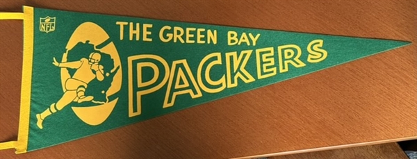 60s GREEN BAY PACKERS PENNANT