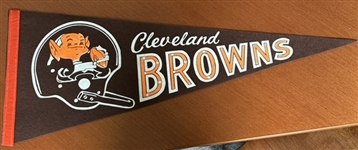 60s CLEVELAND BROWNS PENNANT - RARE