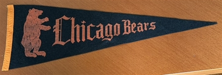 40s CHICAGO BEARS PENNANT