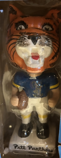 PITT PANTHERS MASCOT BOBBING HEAD w/BOX
