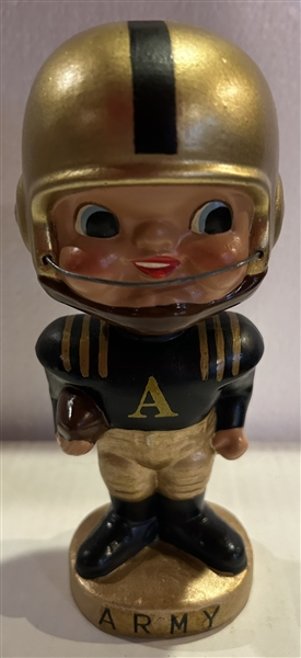 60s ARMY FOOTBALL BOBBING HEAD w/EARPAD HELMET