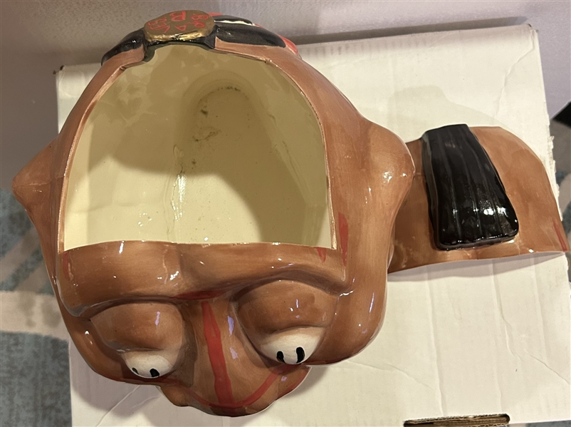 50s BOSTON BRAVES GIBBS-CONNER COOKIE JAR- MUST SEE